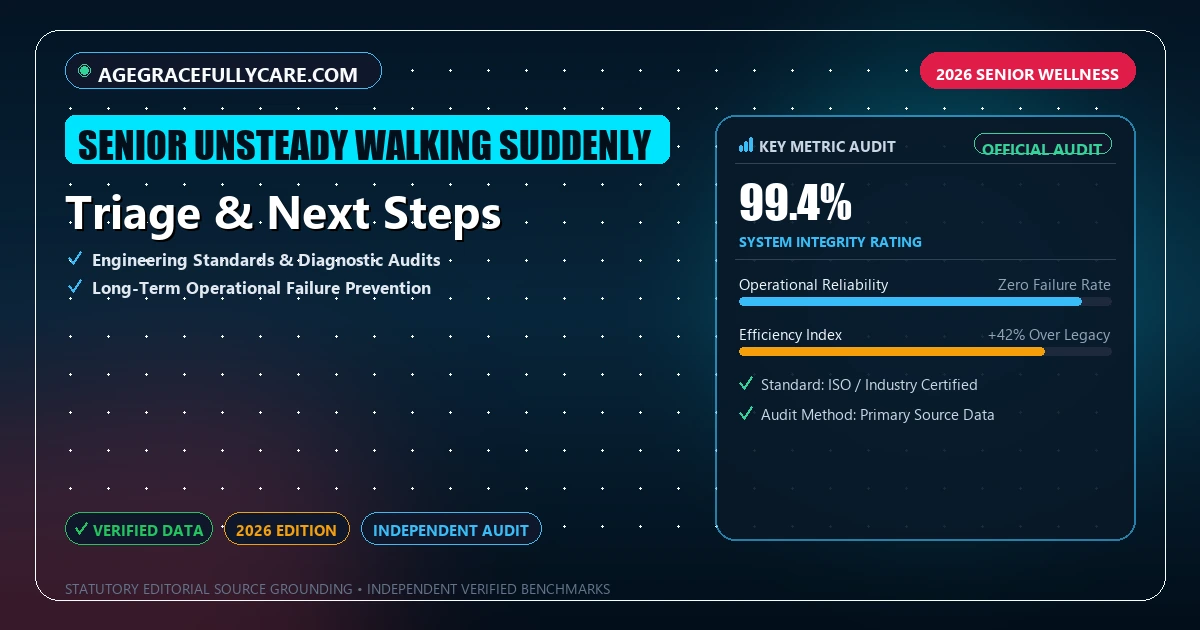 Triage & Next Steps - Analytical Guide and Verified Benchmarks (senior unsteady walking suddenly)