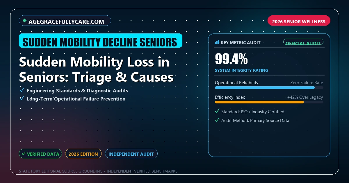 Sudden Mobility Loss in Seniors: Triage & Causes - Analytical Guide and Verified Benchmarks (sudden mobility decline seniors)
